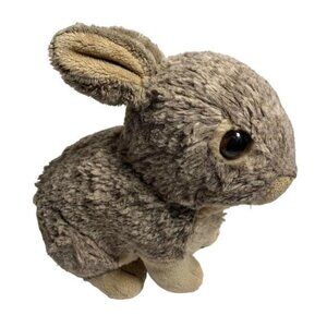 Wild Republic Brown Bunny Rabbit Plush Stuffed Animal Cottontail Toy Realistic‌‌